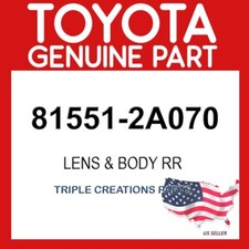 Toyota Genuine 815512A070 Lens Rear Combination Lamp RH 81551-2A070 OEM