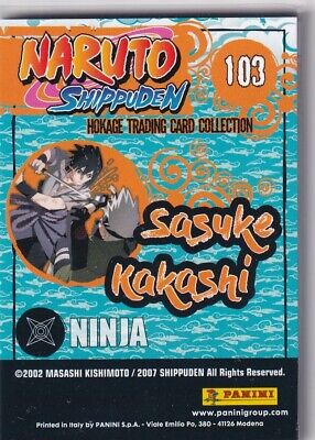 Panini Naruto Shippuden Hokage Trading Card No. 103 Sasuke Kakashi