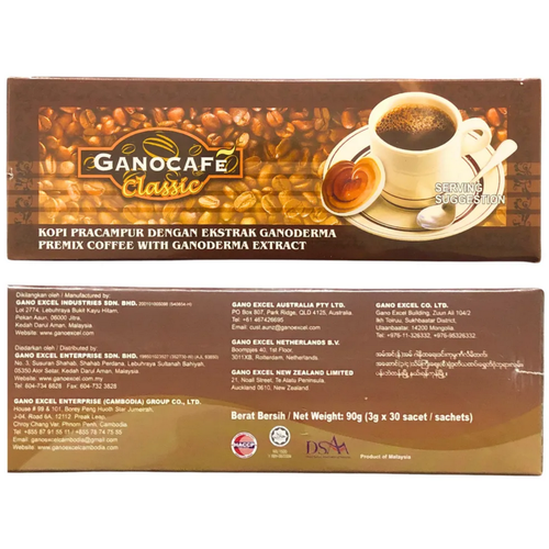 1 x 30 Sachets Gano Excel GanoCafe Classic Ganoderma Instant Coffee New Stock - Bild 4 von 9