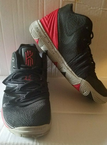 kyrie 5 black red