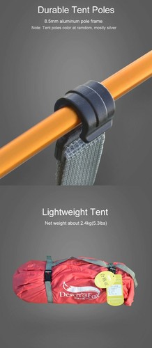 Winter Tent Wind Snow Skirt 4 Season Outdoor Camping 2Person Hiking Cold Weather - 第 9/12 張圖片