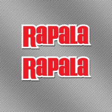 2x Rapala 6" Full Color Sticker Decal Fishing Boat Bait Lure Tackle Box Reel Rod