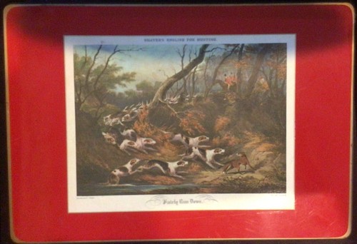 Fox Hunt Hunting Set 6 Cork Back Dinner Placemats Shayers English Fox Hunting - Picture 7 of 12