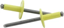 Allstar Performance 18180 Large Head Rivet 250 Pack Yellow