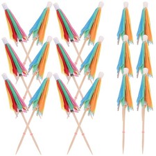  50 pz Cocktail Mini Ombrelli di carta Picks Ombrelli da bere Ombrellone Bevande