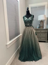 Indian Designer 3 Piece Lehenga Choli Dupatta – Luxury Modern Ombre Outfit