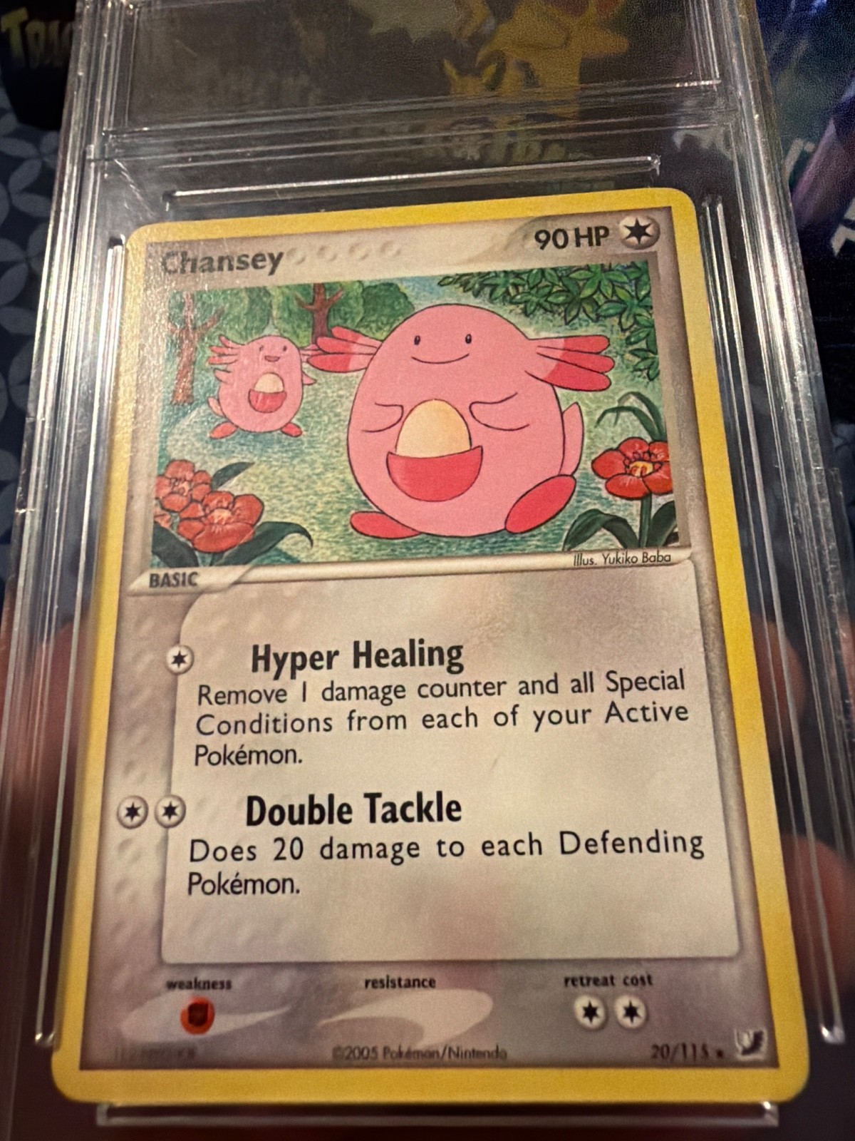 2005 POKEMON EX UNSEEN FORCES 20 CHANSEY