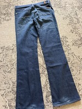 7 For All Mankind Bootcut Jeans Womens 28 Designer Denim Dark Faded Wash Boot