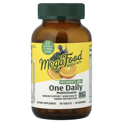 MegaFood Women Over 40 One Daily 90 Tablets Dairy-Free, Gluten-Free, Soy-Free,