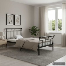 Bettgestell Metallbett Bett Einzelbett Schlafzimmerbett mehrere Auswahl vidaXL