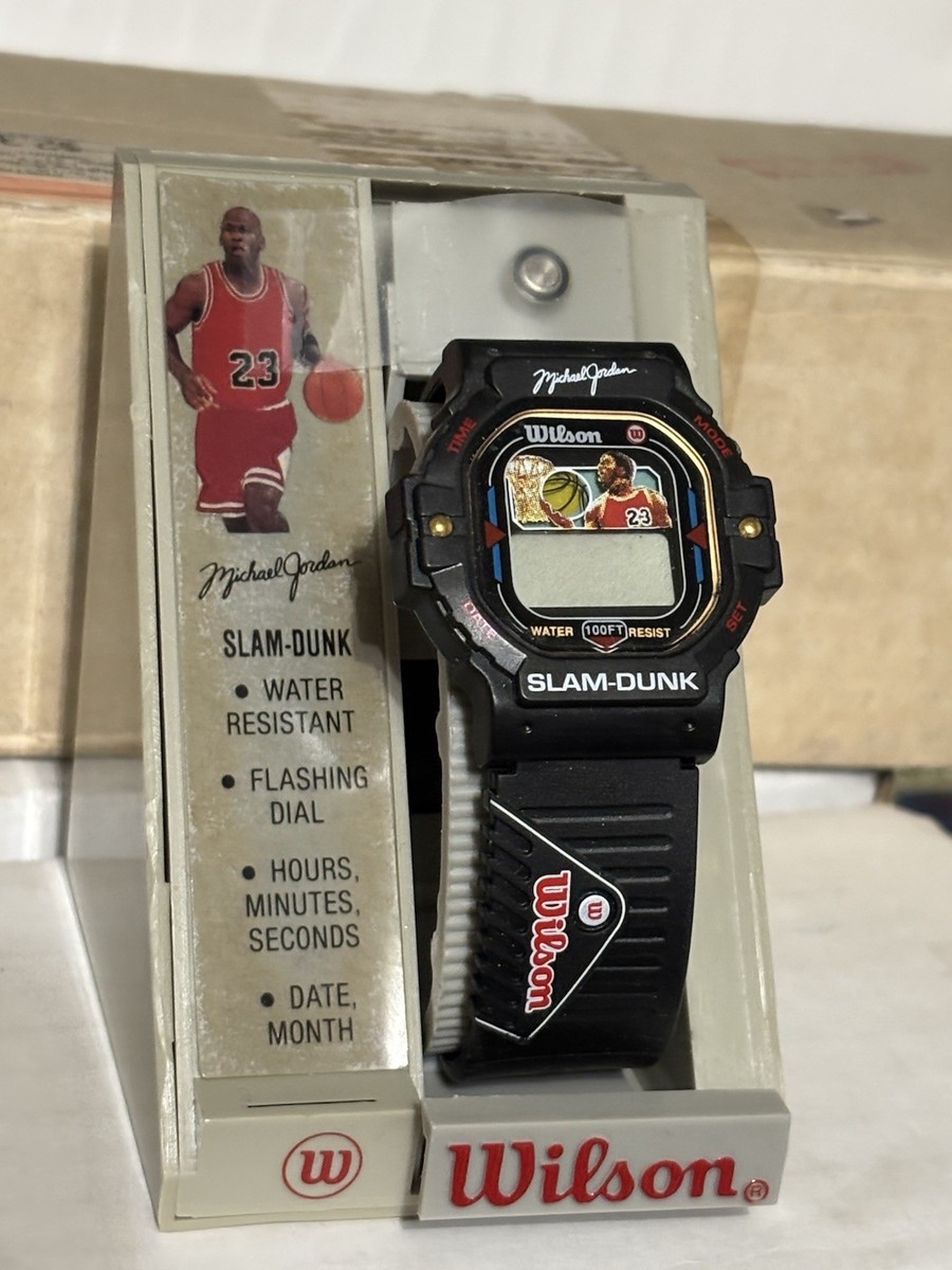 Wilson Michael Jordan Bulls Slam Dunk Watch Vintage 90's NEW Needs