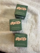 Lot of 3 La Mer The Moisturizing Cream 0.24 Oz 7 mL Face Moisturizer Travel Size