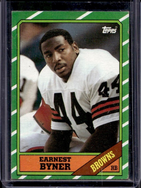 1986 Topps Earnest Byner Rookie RC #189 Browns