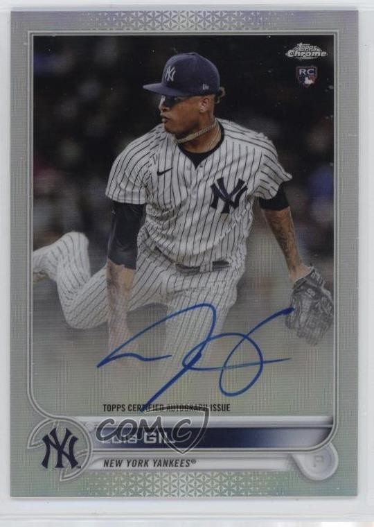 2022 Topps Chrome Rookie Auto Refractor /499 Luis Gil #RA-LG Auto 0jk3