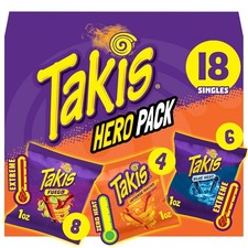 Takis 18 Count Variety Pack   Fuego (8), Blue...