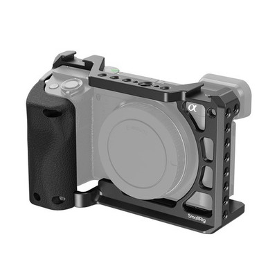 SmallRig Cage with Silicone Handgrip & Cold Shoe for Sony a6100, a6300, a6400...