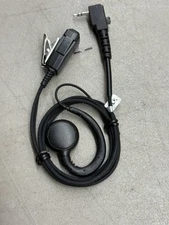 C Shape Ear Hook C Style Earpiece Headset PTT Mic for Motorola 2 Way Radio 2 Pin