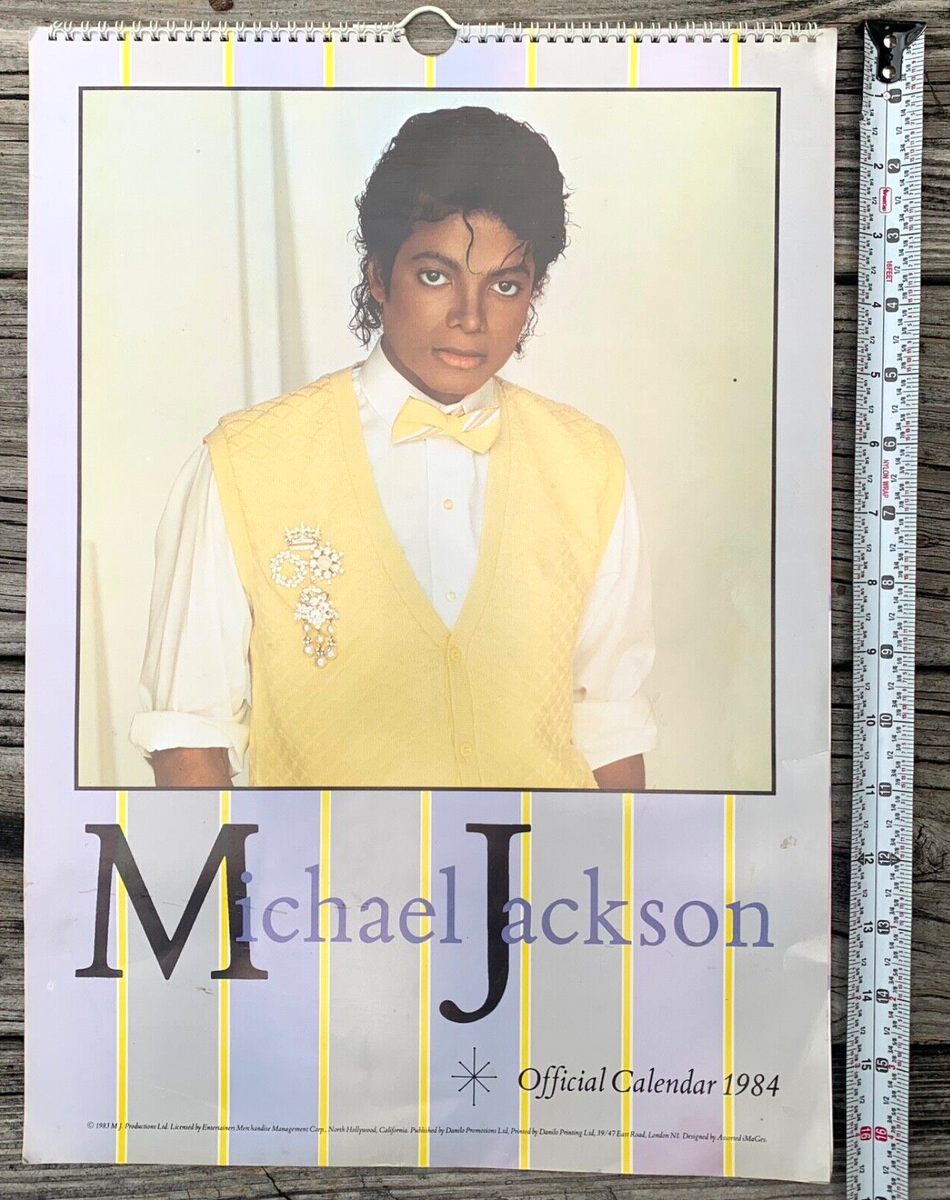 1984 Michael Jackson Calendar Official 40th Anniversary | eBay