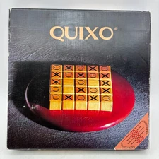 VINTAGE Quixo Wooden Board Game COMPLETE Gigamic 1995 Strategy Brown