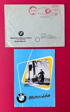Reklame Prospekt 1955 BMW Motorrad Modelle Produktpalette   ( F24914