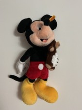 Disney Parks Mickey Mouse Steiff Plush with Steiff Teddy Bear - New With Tags