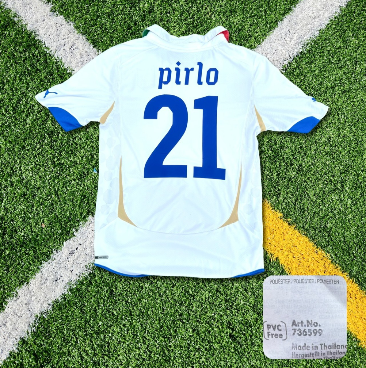 AUTHENTIC 2010 Italy Away Andrea Pirlo #21 – Vintage Soccer Jersey