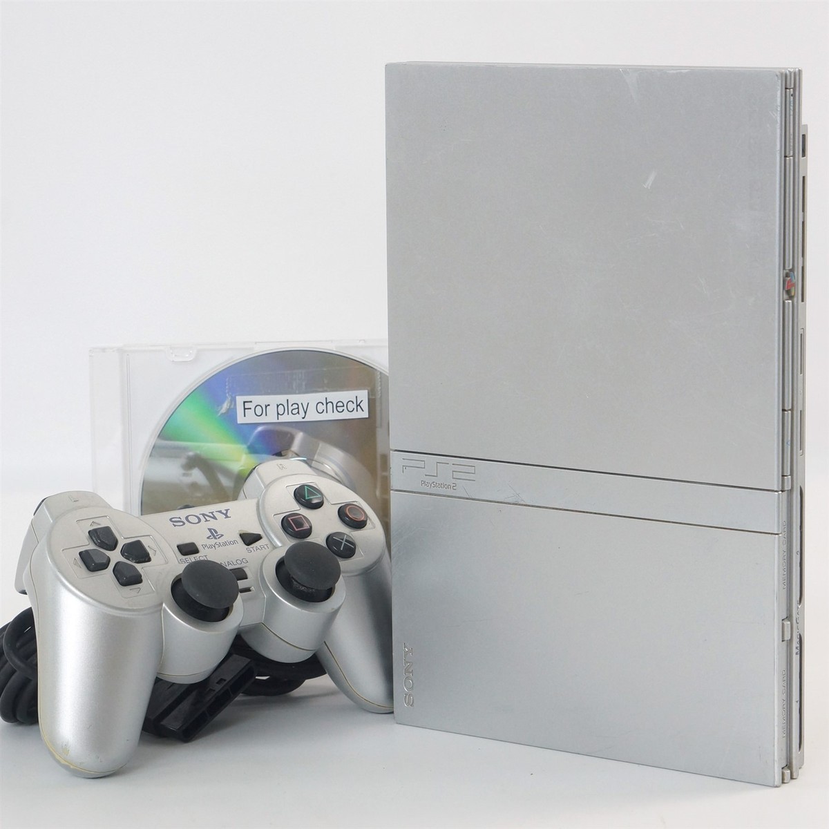 PS2 Slim Console SCPH-79000 SS Silver Playstation 2 NTSC-J Tested
