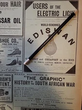 1900 Ediswan Light Bulb Advert Edison