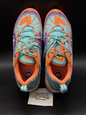 RARE Nike Air Max 98 Size 8 Mens Cone QS Orange Blue Purple 924462