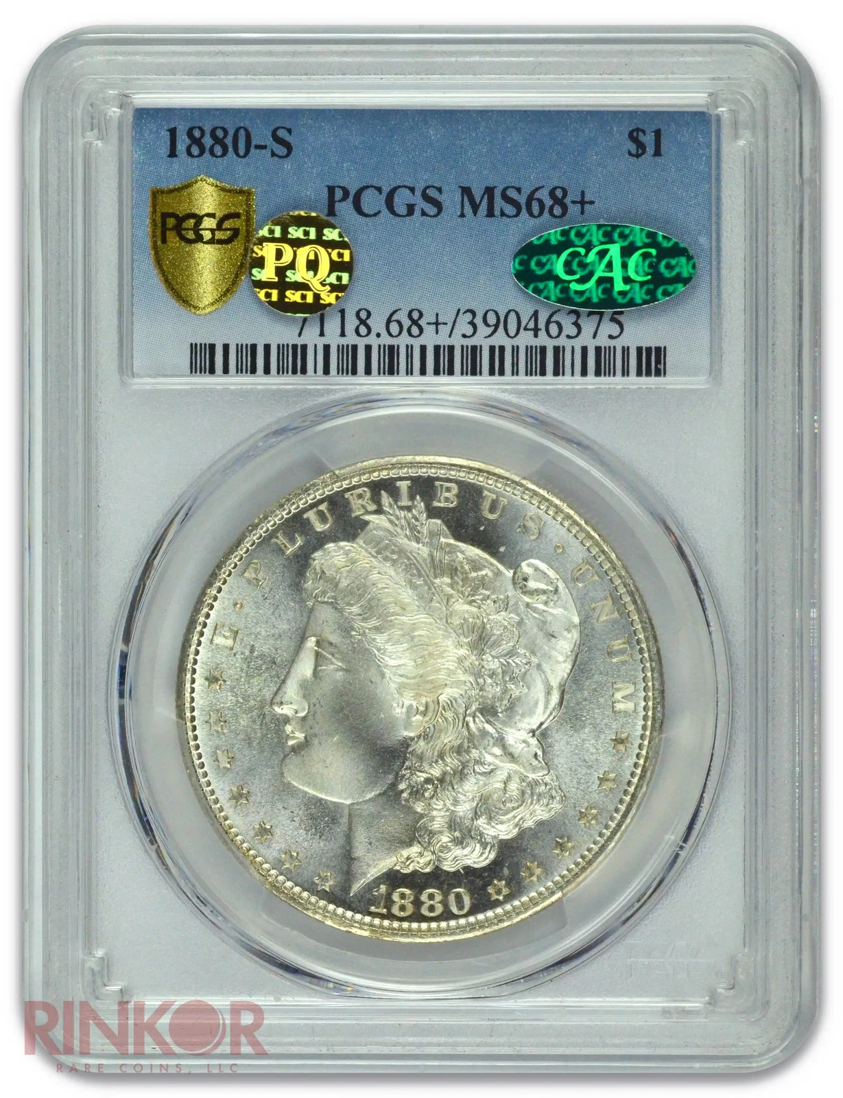 1880-S $1 Morgan Dollar PCGS MS 68+ CAC