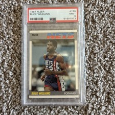 1987-88 Fleer Basketball Set Break Buck Williams #120 PSA 9 New Label