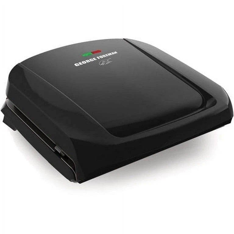 WORKING George Foreman GRP1060B 4 Serving Removable Plate Grill Panini Press