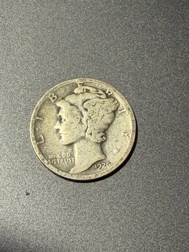 1926-D Mercury Dime – Better Mint – Good Circulated – 90% Silver