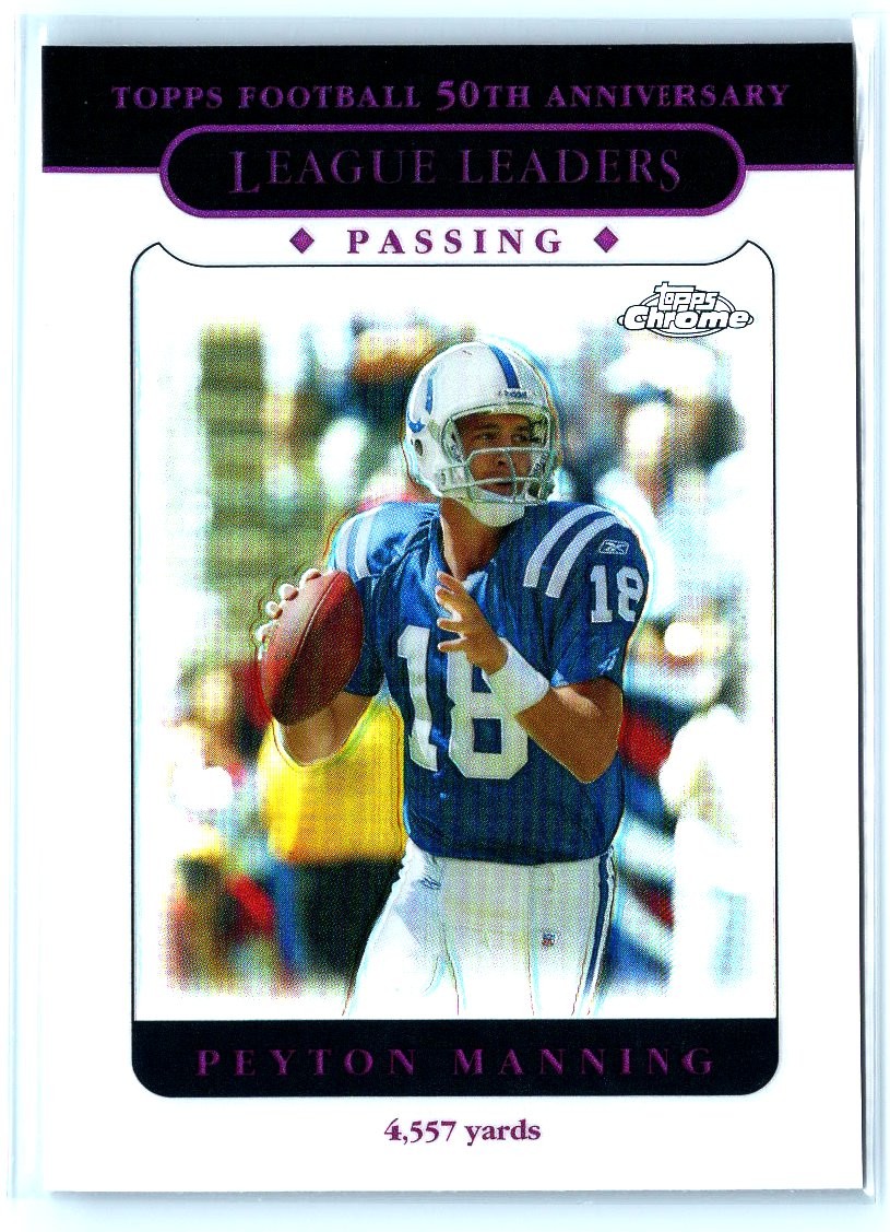 2005 Topps Chrome #153 Peyton Manning Refractors