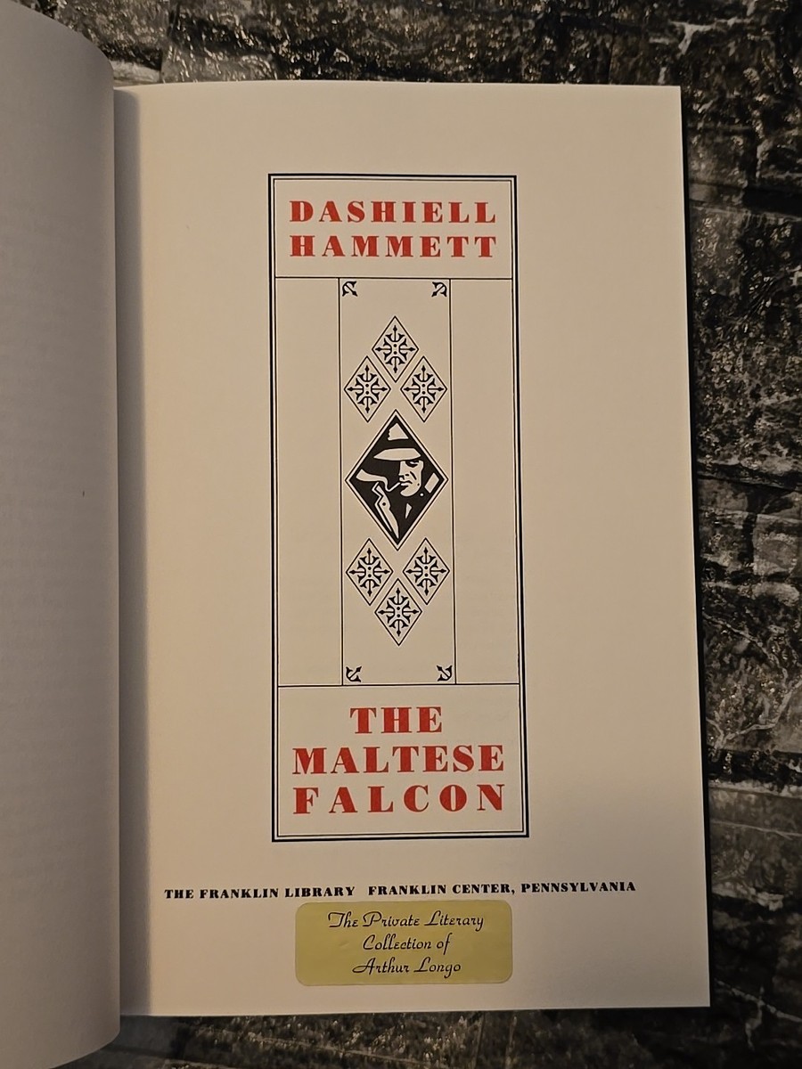 Franklin Library The Maltese Falcon Dashiell Hammett Hardcover
