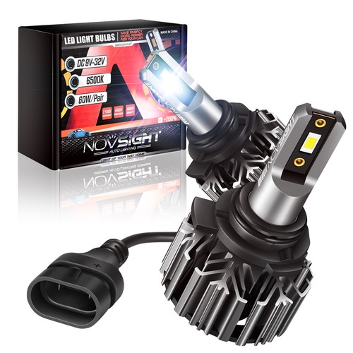 NOVSIGHT H11 H13 9004 9005 9006 9012LED Headlight Bulbs High Low Beam 12000LM 2x - Picture 21 of 27