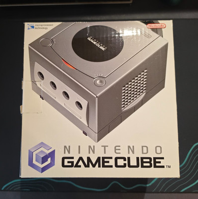 Nintendo Gamecube Konsole OVP DOL-001 Silber Controller Kabel Original TOP ZUSTA