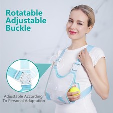 Arm sling with shoulder fixation device, medical shoulder sling