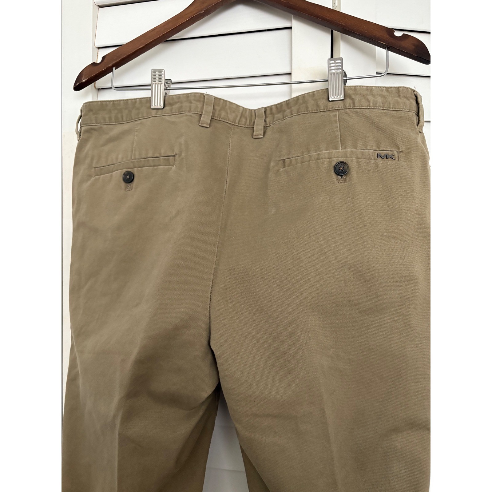 Michael Kors Khaki Pants Straight Leg Chinos Casual Trousers Size 36 thumbnail 6