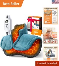 Ergonomic Graphene Heating Pad   3X Deeper Relief with 6 Heat Settings  Timer