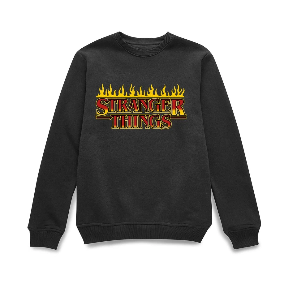 Official Stranger Things ST Thrash Sweatshirt - Black