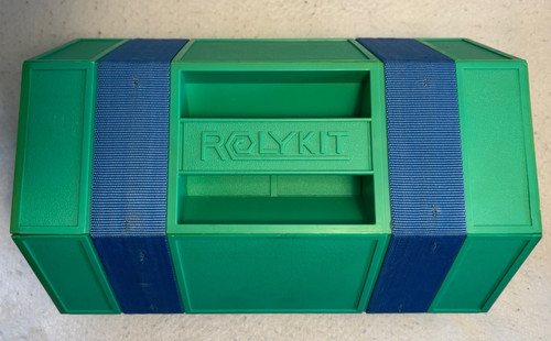 ROLYKIT Storage System Organizer Box Green & Blue, Dividers Included