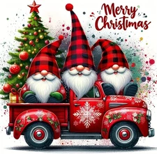 Christmas Diamond Art Kits for Adults,Gnome Full Round Drill 5D Diamond Painting