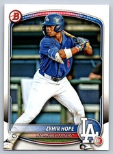 2025 Bowman - Zyhir Hope - BP-2 - Los Angeles Dodgers 