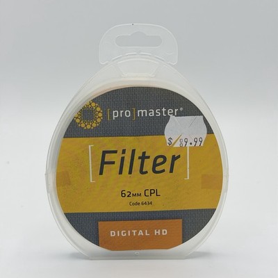 Promaster Digital HD 62mm CPL Circular Polarizing Camera Lens Filter Code 6434