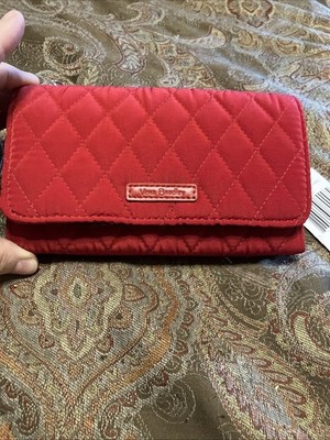 Vera Bradley RFID Smartphone Wristlet Tango Red Quilted NWT