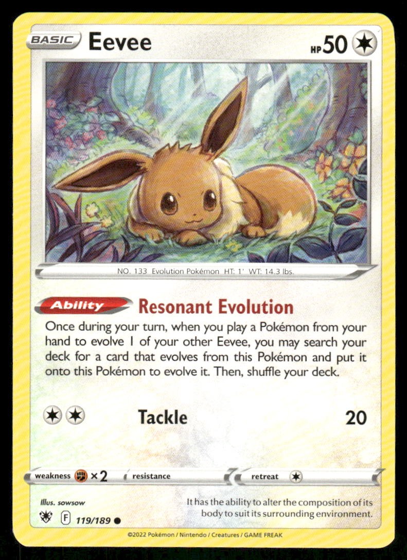 Eevee 119/189 - Astral Radiance - Common NM