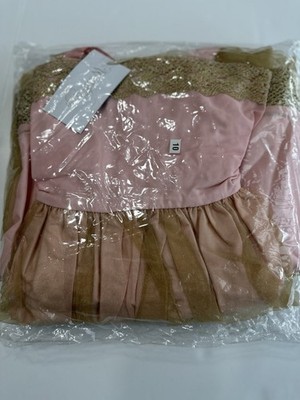 well dressed wolf princess dress Well Dressed Wolf Wildling Pink Gold Princess Dress Size 10 NWT