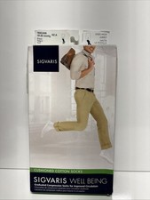 Sigvaris Cushioned Cotton Compression Socks Knee High 15-20 Black SZ A
