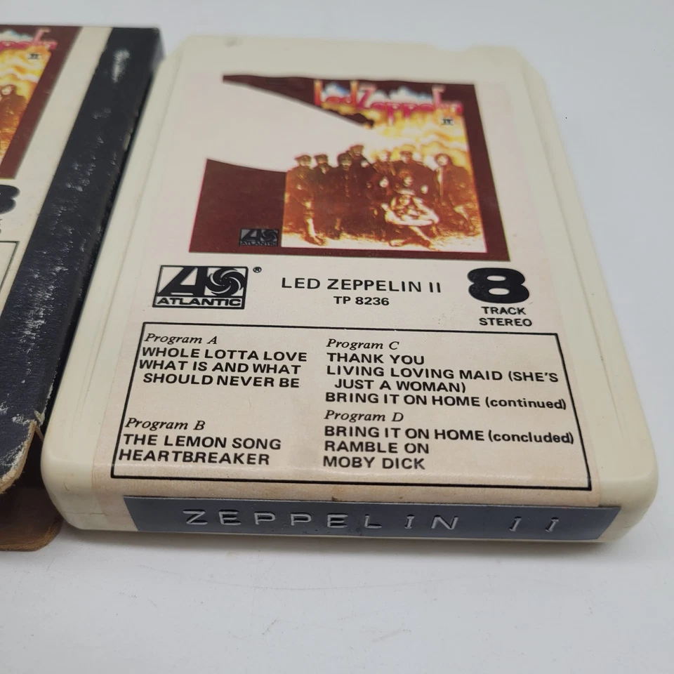 Led Zeppelin II  8-track Tape W/ Original Artwork Box Whole Lotta Love Rock  Foto 2 de 4